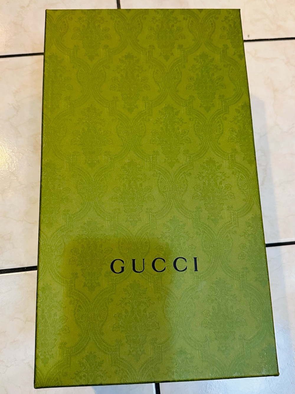 Gucci Olive Green Patterned Gift Box